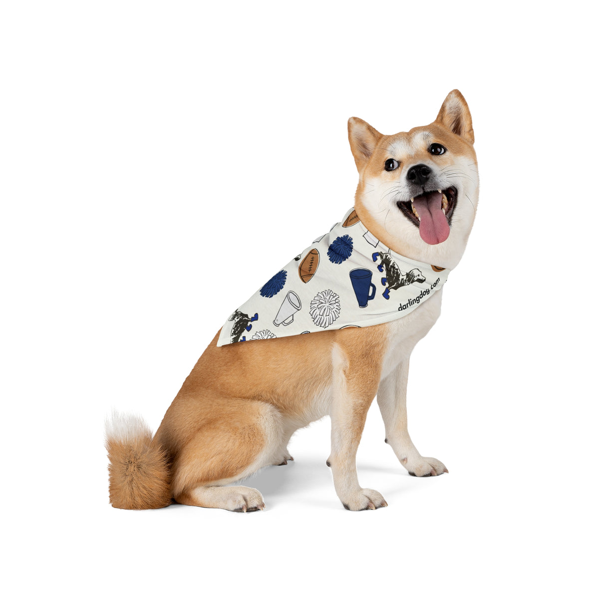 Blue & White Gameday Bandana