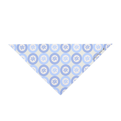 Blue Daisy Dot Bandana