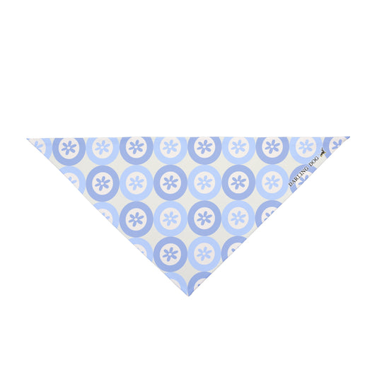 Blue Daisy Dot Bandana