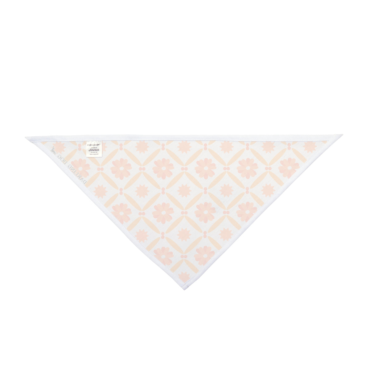 Orange Tile Floral Bandana