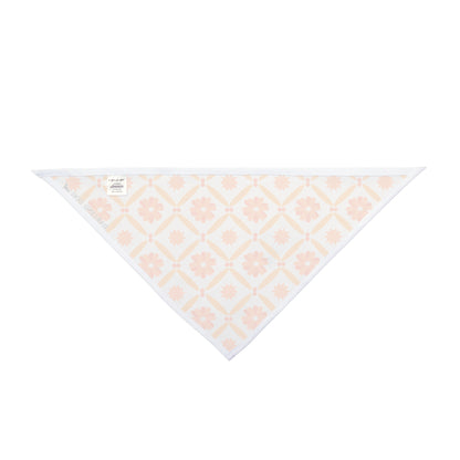 Orange Tile Floral Bandana