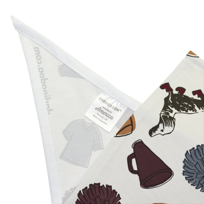Maroon & Gray Gameday Bandana