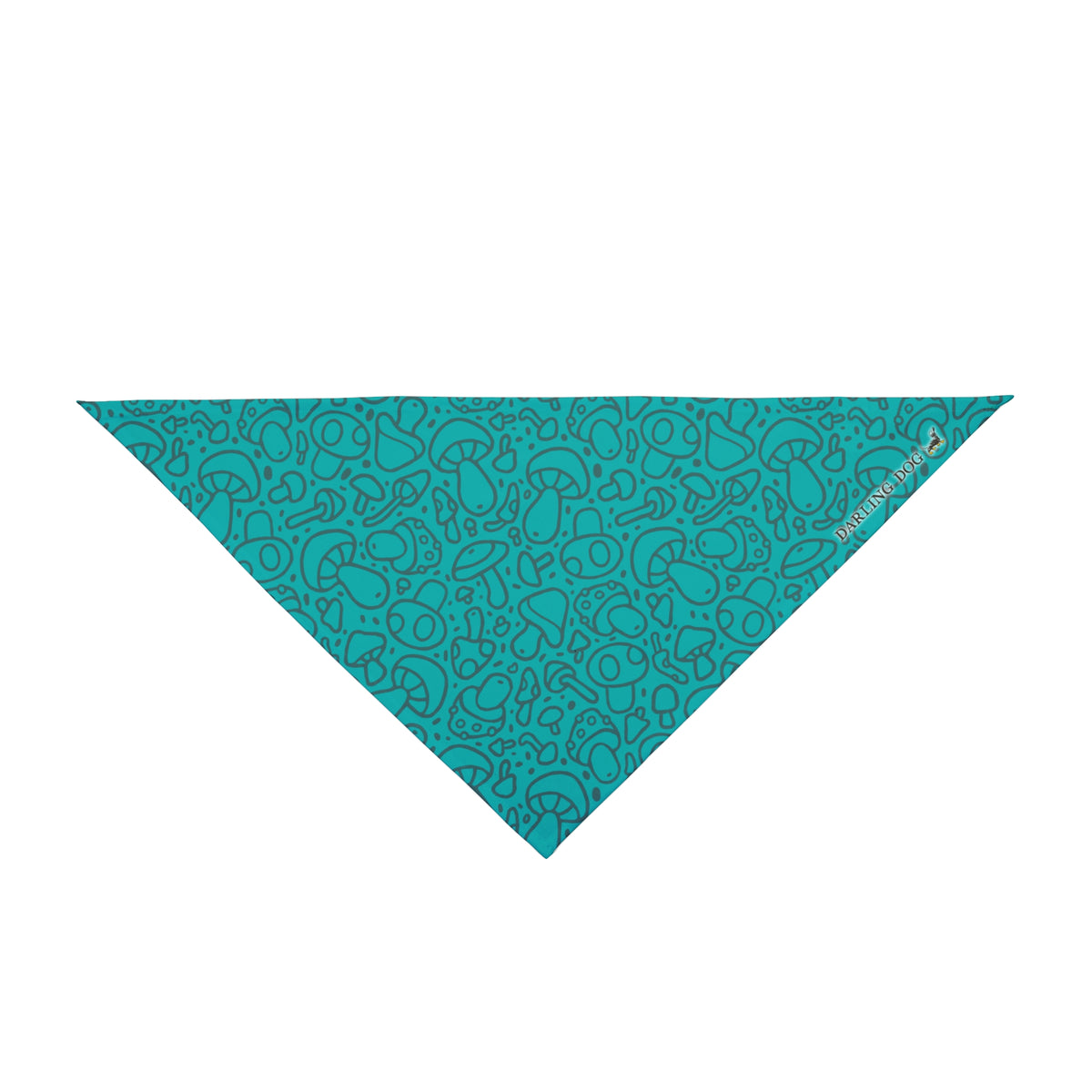 Teal Mushroom Bandana