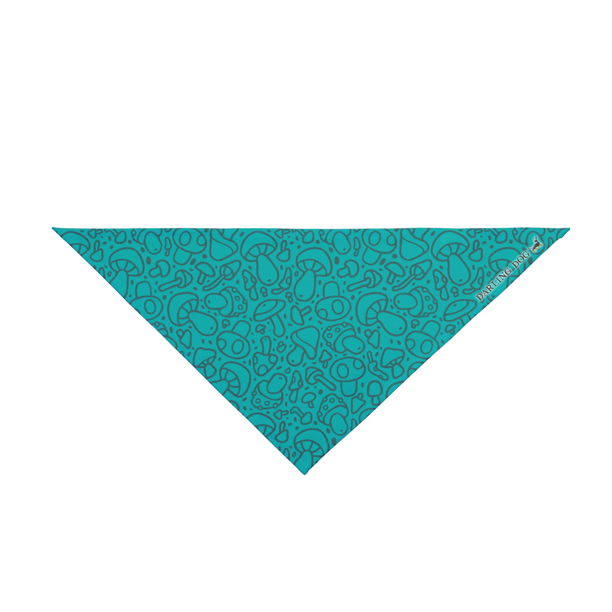 Teal Mushroom Bandana
