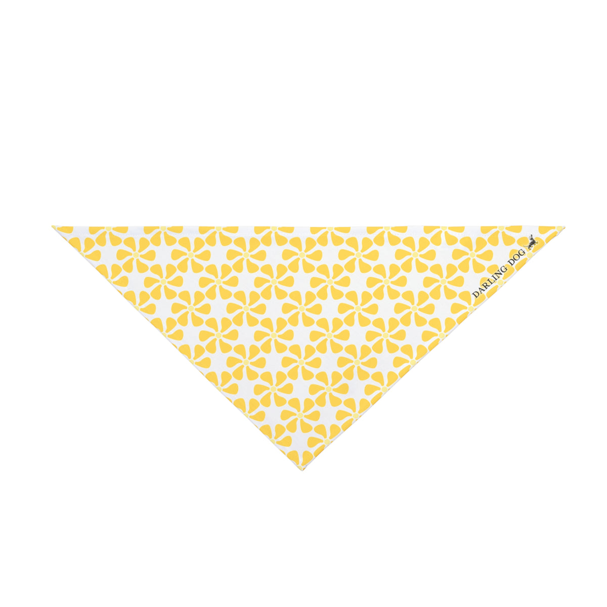 Yellow Mod Flower Bandana