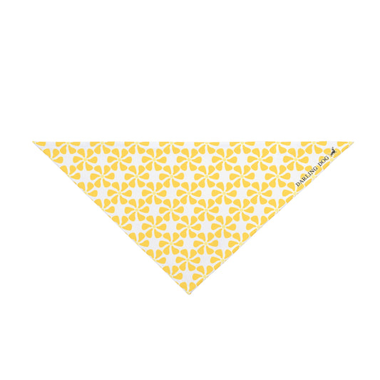 Yellow Mod Flower Bandana