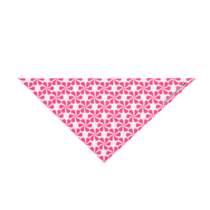 Pink Floral Pet Bandana - Cute Reversible Dog & Cat Accessory