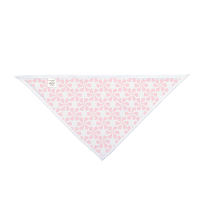 Pink Floral Pet Bandana - Cute Reversible Dog & Cat Accessory