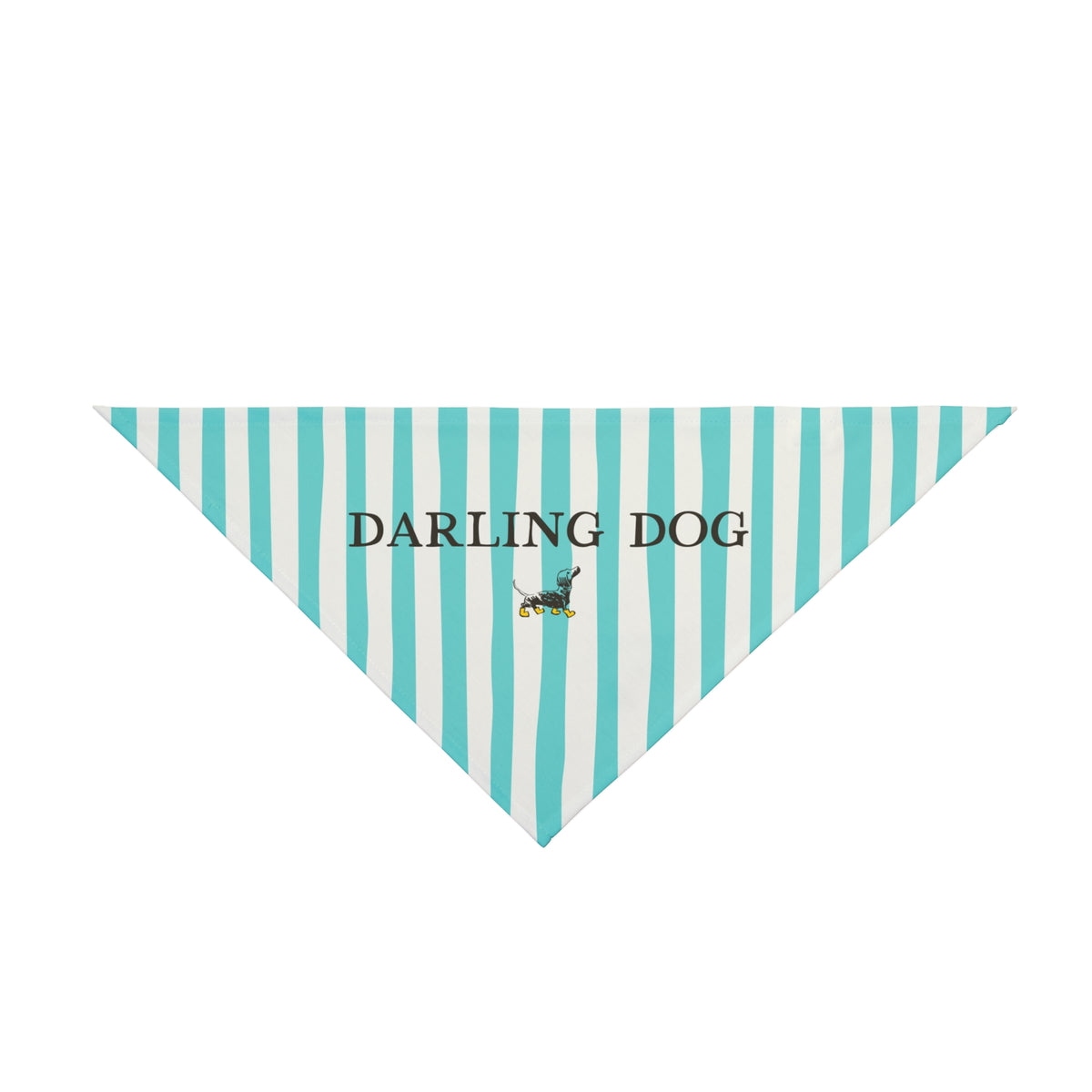Teal Striped Bandana