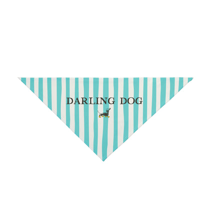 Teal Striped Bandana