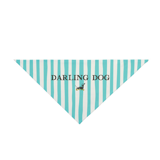 Teal Striped Bandana