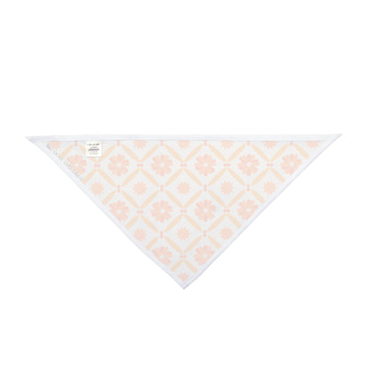 Orange Tile Floral Bandana
