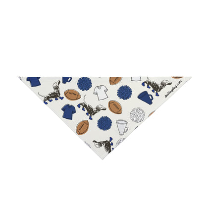 Blue & White Gameday Bandana