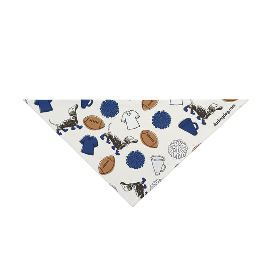 Blue & White Gameday Bandana