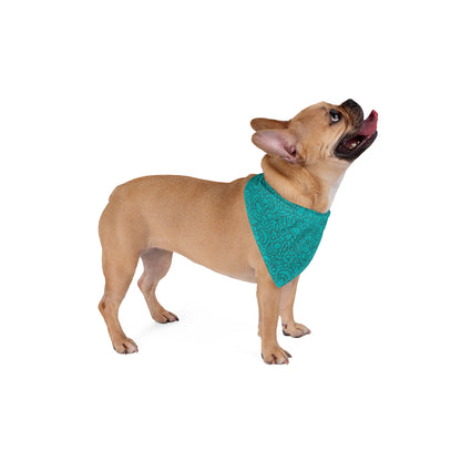 Teal Mushroom Bandana