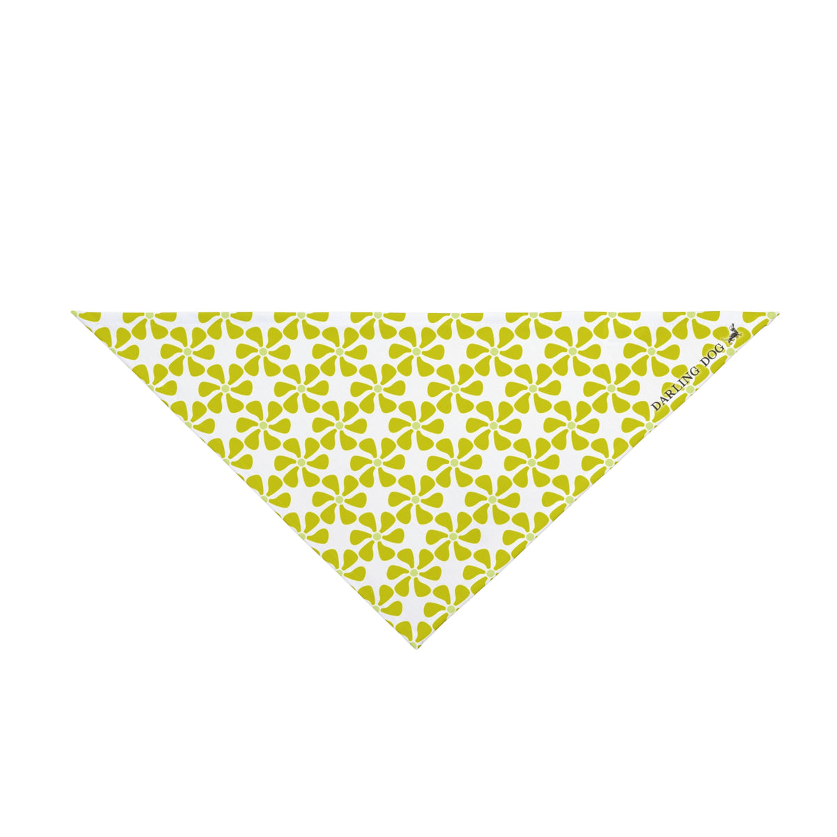 Lime Mod Flower Bandana