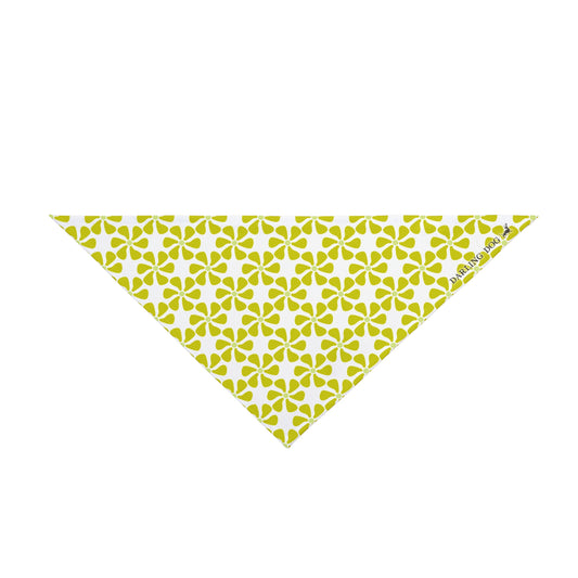 Lime Mod Flower Bandana