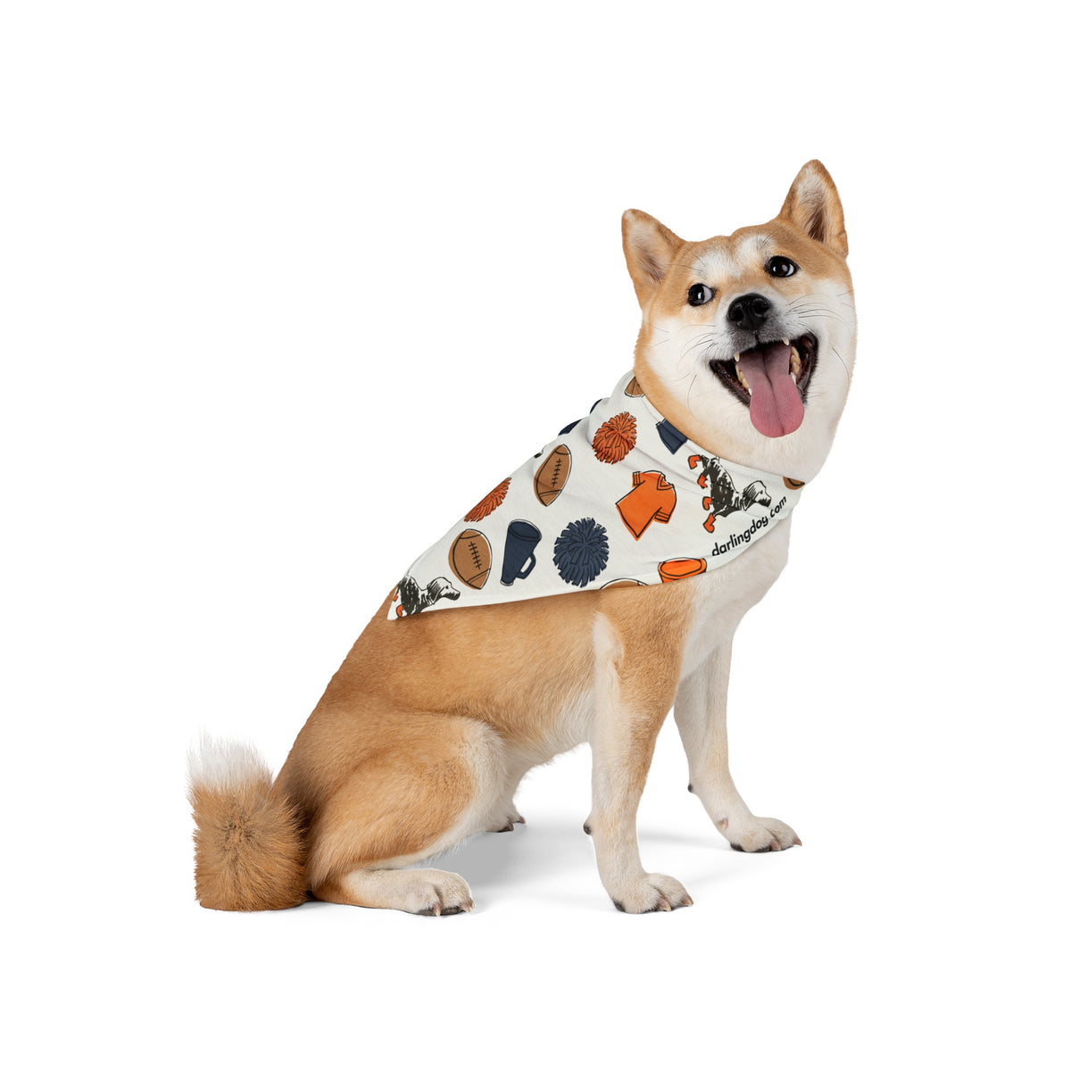 Navy & Orange Gameday Bandana