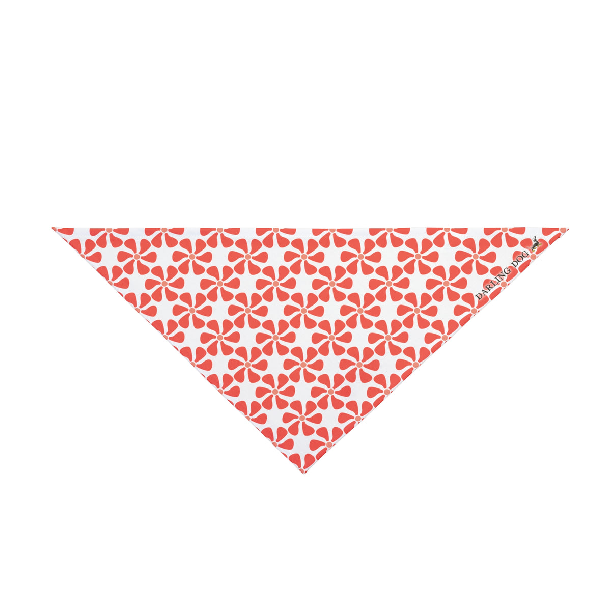 Coral Mod Flower Bandana
