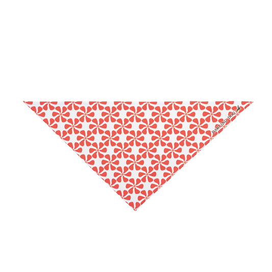 Coral Mod Flower Bandana