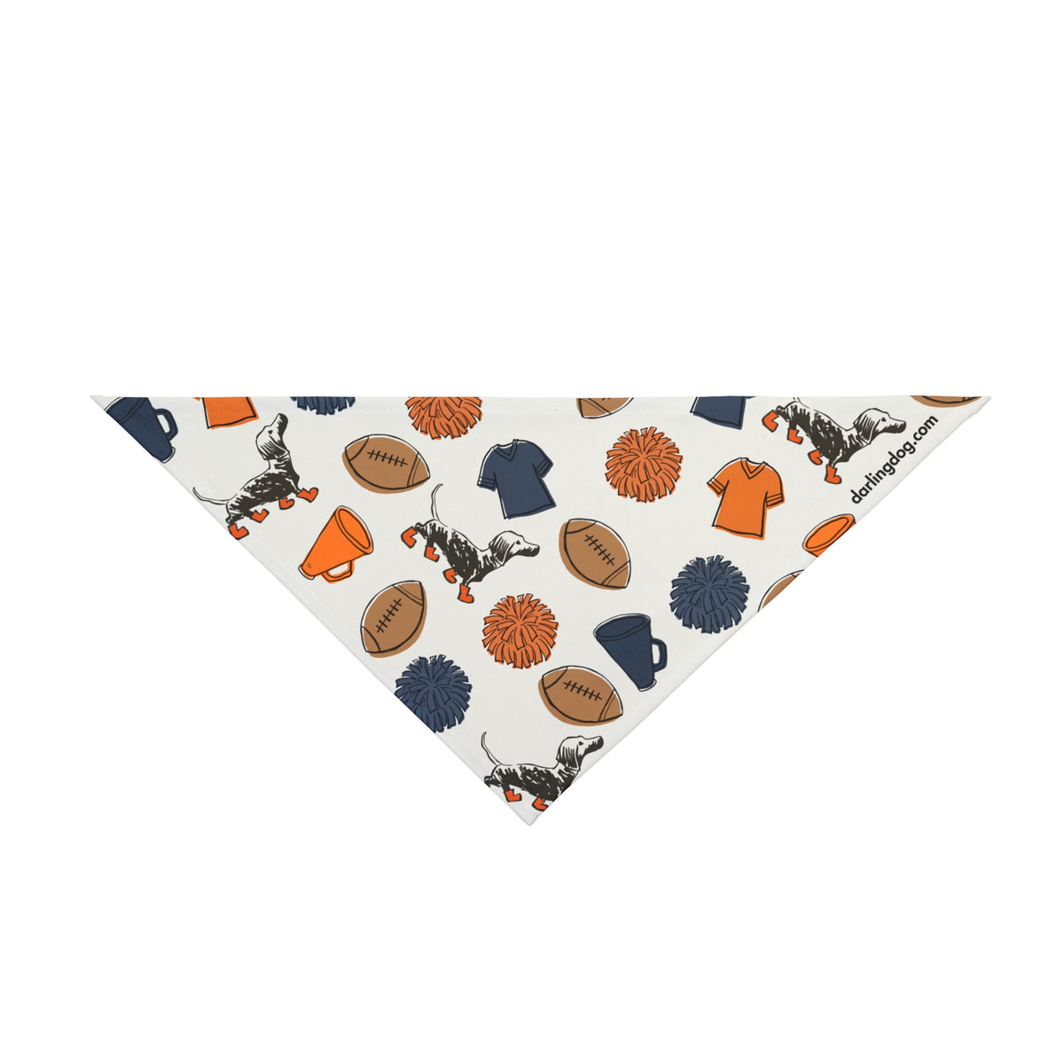 Navy & Orange Gameday Bandana