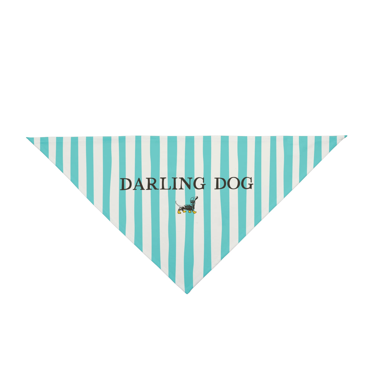 Teal Striped Bandana