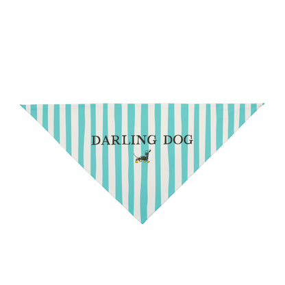 Teal Striped Bandana