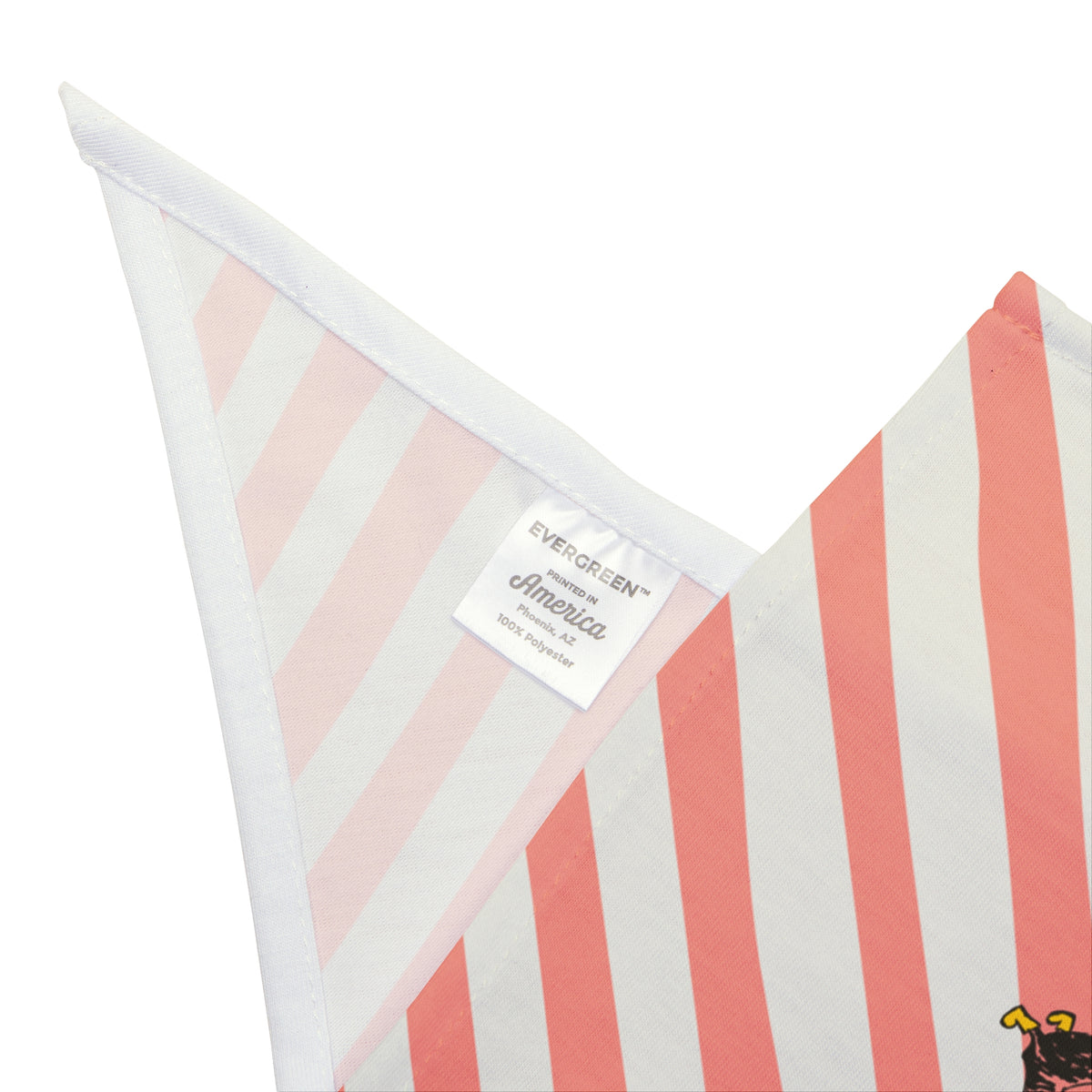 Pink Striped Bandana