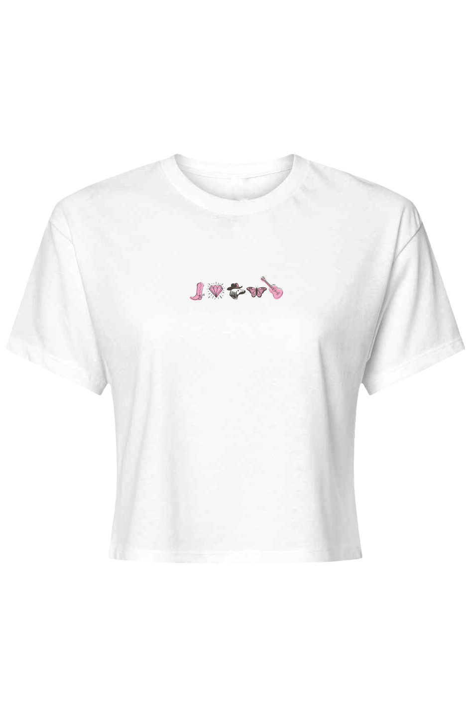 Rhinestone Cowgirl Crop Tee