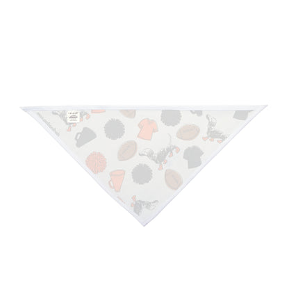 Orange & Grey Gameday Bandana