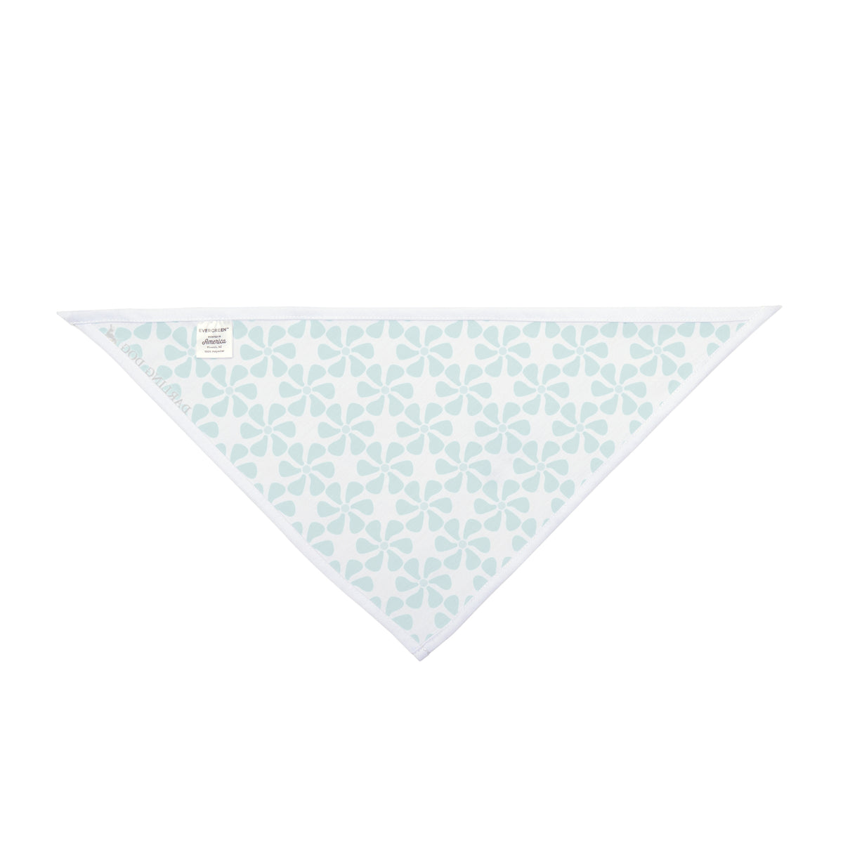 Teal Mod Flower Bandana