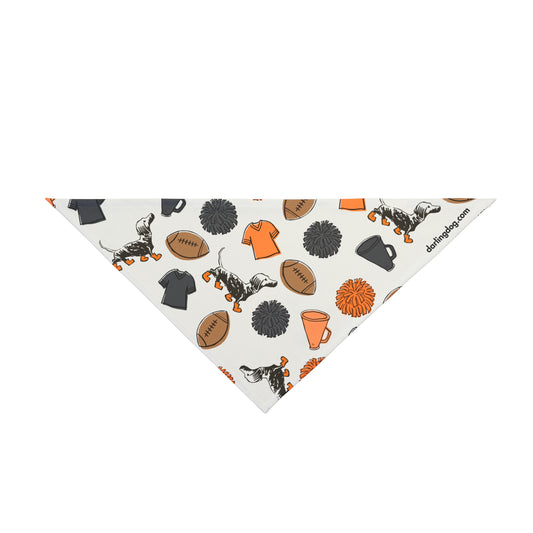 Orange & Grey Gameday Bandana