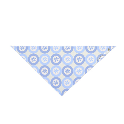 Blue Daisy Dot Bandana